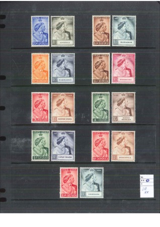 Stamp of British Empire General Collections and Lots 1936-52, CARIBBEAN TERRITORIES, Practically all never