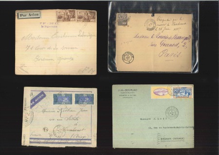 Stamp of Colonies françaises » Colonies Francaise Collections et Lots 1887-1942, 155 lettres des différentes colonies comme