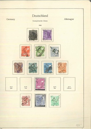 1945-1958 ALLIED OCCUPATION ZONES & SAARLAND Collections in 2 stockbook & 1 album