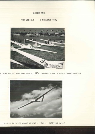 1935-68 Specialized POLISH GLIDER MAIL collection neatly mounted on 64 exhibition pages