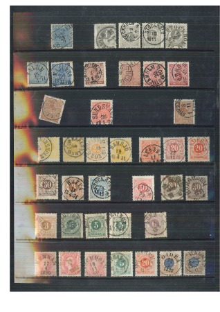 1855-1924, Small mint & used collection on stockpages,