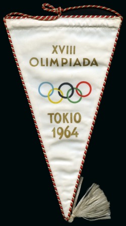 OLYMPIC GAMES TOKYO 1964 :  Olympic pennants from Czechoslovakia and from Olympic Committee of Poland