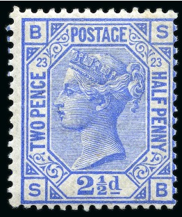 1880-83 2 1/2d Blue pl.23 mint og