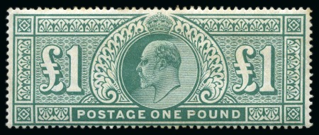Stamp of Great Britain » King Edward VII 1902-10 2s6d, 5s, 10s and £1 mint og