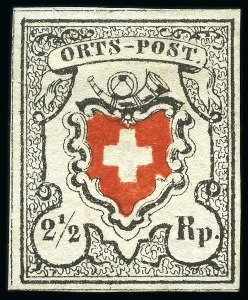 Stamp of Switzerland / Schweiz » Orts-Post und Poste Locale Orts-post ohne Kreuzeinfassung, Type 39, ungebraucht