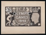 ESSAYS: 1948 Olympics 2 1/2d large handpainted essay, photographic essay by Harold Nelson plus letter sent to him