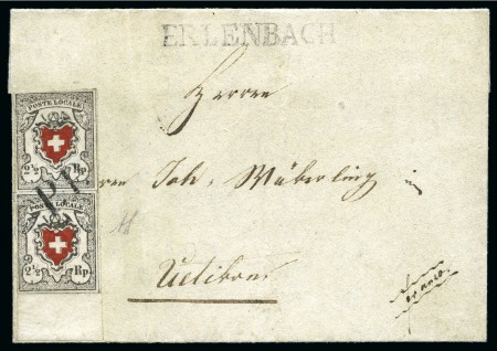 Stamp of Switzerland / Schweiz » Orts-Post und Poste Locale Post Locale mit Kreuzeinfassung, Typen 26+34, senkrechtes