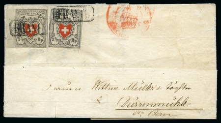 Stamp of Switzerland / Schweiz » Orts-Post und Poste Locale Poste Locale mit Kreuzeinfassung, Typen 25 und 3, zwei