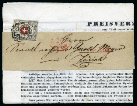 Stamp of Switzerland / Schweiz » Orts-Post und Poste Locale Poste Locale mit Kreuzeinfassung, schwarz/braunto,