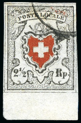 Stamp of Switzerland / Schweiz » Orts-Post und Poste Locale Poste Locale mit Kreuzeinfassung, Type 39, farbfrisch