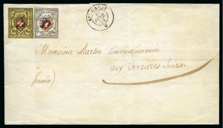 Stamp of Switzerland / Schweiz » Orts-Post und Poste Locale Poste Locale mit Kreuzeinfassung, Type 19, zusammen