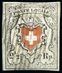 Poste Locale OHNE Kreuzeinfassung, Type 21, farbfrisch