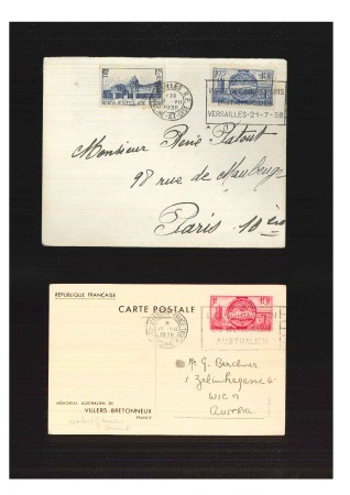 Stamp of France 1938 Petit ensemble sur la visite des souverains