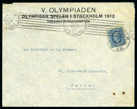 Stamp of Olympics » 1912 Stockholm » Organising Committee Envelopes and Publicity Cachets 1911 (Feb 23) Organising Committee printed envelope plus extras
