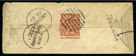 1850-1924, Small group of items incl. 7 covers, noted
