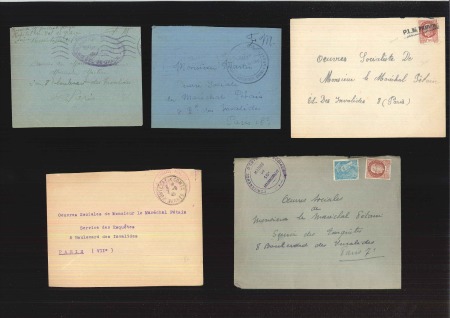 Stamp of France 1940-1943, 9 lettres adressées au Maréchal Pétain,