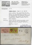 Stamp of Switzerland / Schweiz » Rayonmarken » Rayon III (grosse Ziffer) Typen 6+5 als waagr. Paar zusammen mit Rayon II Typen