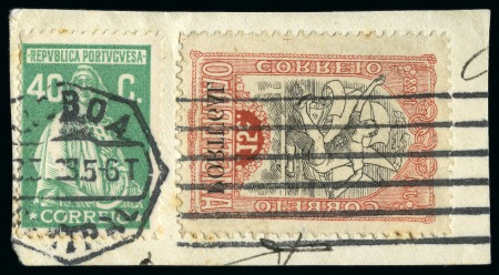 Stamp of Olympics » 1928 Amsterdam » 1928 Olympic Issues of Other Countries PORTUGAL: 1928 Olympic fund-raising 15c COMPLETE OFFSET USED ON PIECE