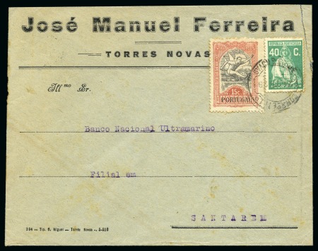 PORTUGAL: 1928 (May 24) THIRD DAY: Commerical envelope with the obligatory 1928 Olympic 15c