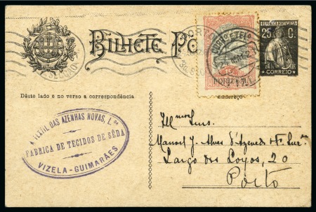 PORTUGAL: 1928 (May 24) THIRD DAY: 25c Postal stationery with the obligatory 1928 Olympic 15c