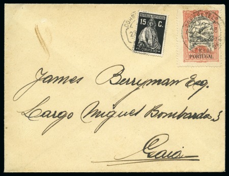 PORTUGAL: 1928 (May 23) SECOND DAY: Envelope with the obligatory 1928 Olympic 15c