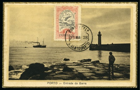 Stamp of Olympics » 1928 Amsterdam » 1928 Olympic Issues of Other Countries PORTUGAL: 1928 (May 23) SECOND DAY: Postcard with the obligatory 1928 Olympic 15c cancelled by favour