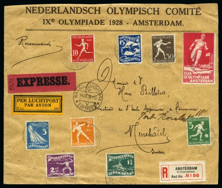 1928 Amsterdam Organising Committee large plain envelope