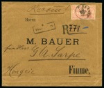 1896 (Sep 15) Envelope sent registered from Chalkio on Chios with Olympic franking
