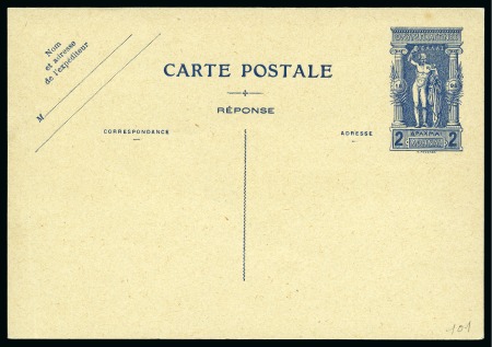 1923 Reprints with the original die in the form of a postcard and a lettercard