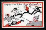 1914 Comical picture postcard by Bayer entitled "Olympische Spiele 1914 Wetlaufen"