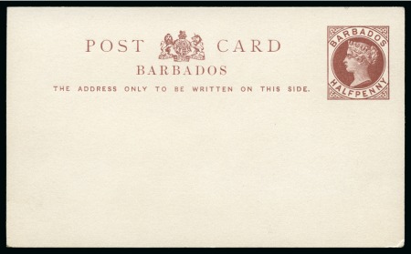 Stamp of Barbados 1875-1952 Postal Stationery: Collection of the UPU unused stationery incl. SPECIMENS