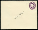 1884-1956 Postal Stationery: Collection of the UPU unused stationery incl. SPECIMENS