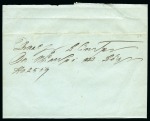 Stamp of Romania » Postal History » Principality of Wallachia » Cyrillic Post Handstamps Cover in Cyrillic from Bucharest to Craiova with intact wax seal