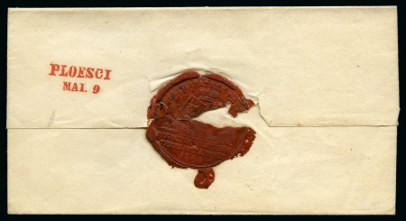 Stamp of Romania » Postal History » Wallachian Bilinear Cyrillic Handstamps 2-line datestamp Ploesci