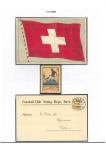 SWITZERLAND: 1908-70, Collection with vignettes, Young Boys printed postcard, etc.