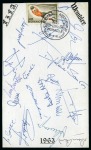 Stamp of Topics » Sport and Games » Football FA CENTENARY: Collection of the Monaco FA Centenary incl. autographs with Bopbby Moore, Bobby Charlton, Puskas, etc.