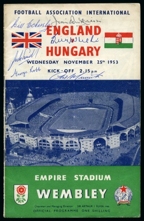 Stamp of Topics » Sport and Games » Football HUNGARY: Collection written up in an album incl. specialised section on the famous defeats of England in 1953 and 1954