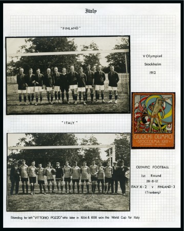 Stamp of Olympics » 1912 Stockholm » Postcards 1912 Stockholm collection written up on 38 album pages with Football postcards