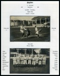 1912 Stockholm collection written up on 38 album pages with Football postcards