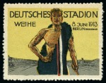 Grunewald Olympic stadium collection written up on 6 pages with postcards and vignettes