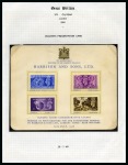 Stamp of Olympics » 1948 London 1948 London collection in an album incl. Organising Committe envelope, Harrison & Sons presentation card, etc.
