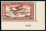 Stamp of Egypt » Commemoratives 1914-1953 1931 Visit of the Graf Zeppelin 50m on 27m pair of mint hr varieties