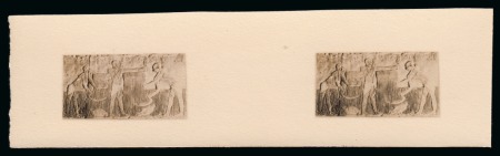 1931 14th Agricultural and Industrial Exhibition, two smaller than stamp-size photographs on piece of photographic paper