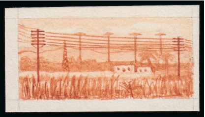 Stamp of Egypt » Commemoratives 1914-1953 1938 International Telecommunications Conference group of three essays for an unadopted design for the centre