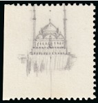 1941 Centenary of the Reigning Dynasty of Egypt (unissued) group of six pencil sketched essays on perforated carton paper