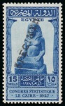 Stamp of Egypt » Commemoratives 1914-1953 1927 Statistical Congress complete set of three with SPECIMEN overprint from the UPU archives of the London Post Office