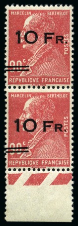 Stamp of France » Poste Aérienne 1928 ILE DE FRANCE 10F sur 90c Berthelot avec surcharge