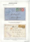 Stamp of France AMERIQUE DU SUDCollection de 33 lettres sur pages d'exposition