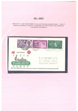 1946-59, Group of 5 KGVI & QEII illustrated first day covers & a large registered envelope sent FPO