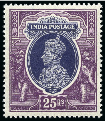 Stamp of India » Collections, Lots etc. 1937-52, KGVI complete basic mint collection incl. 1937-40 set to 25R
